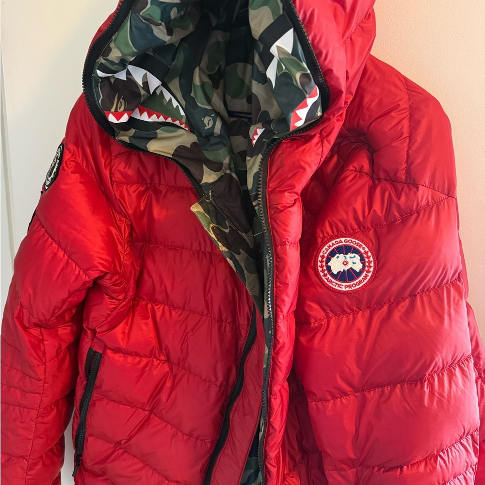 Canada Goose Red Puffer Jacket